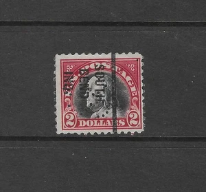 IN Precancels: South Bend 235; 2 $ W/F #547; mit Standard Oil Perfin (teilweise) - Bild 1 von 2