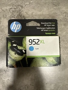 HP 952XL Cyan High Yield Ink Cartridges Exp. (10/2025) - New Sealed - Picture 1 of 3
