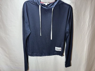 Tommy Hilfiger Sport Talla XS Manga Larga Cintura Cintura Ajustada Top Corto Malla Rosa Elástico Foto 1 de 4