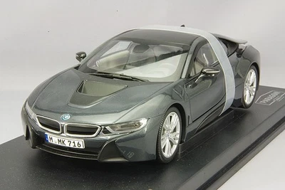 Paragon PA-97082 1/18 BMW I8 Sophisto Grigio / Grigio Congelato Modello Auto - Immagine 1 di 4