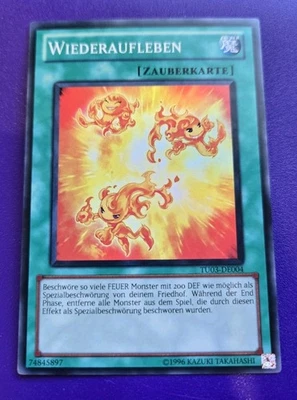 *GERMAN* Rekindling Super Rare Unlim Edition TU03-EN004 MP Yugioh - Image 1 of 3