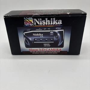 Nishika N9000 Quadra Lens System fotocamera 3D pellicola 35 mm con manuale come nuova in ottime condizioni - Foto 1 di 7