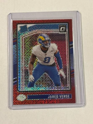 Jared Verse 2024 Panini Donruss Optic Rated Rookie Red Mojo Rookie RC Rams #242 - Image 1 of 2