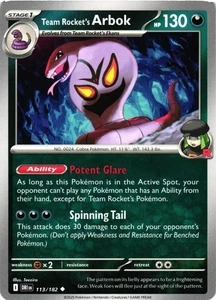 Team Rocket's Arbok Non-Holo SV10: Destined Rivals 113/182 NM Uncommon - Picture 1 of 2