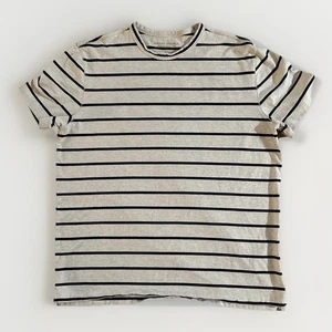 Camicia Banana Republic uomo XL Supima cotone righe minimalista preppy beige - Foto 1 di 4