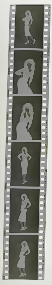 6 negatives pretty young woman black 24x35mm by professional photographer abx-hk25-3 - Image 1 of 1