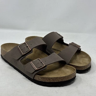 Sandalias Birkenstock Arizona Mocha Birkibuc Cuero Unisex Talla 42/L 11-M9 Foto 1 de 4