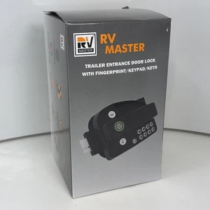 Cerradura de puerta de remolque de entrada RV Master nueva y sellada mejorada con huella digital - Imagen 1 de 6