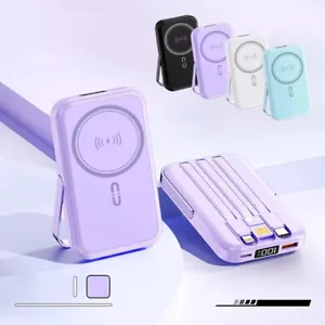 10000mAh Power Bank Magnetic Battery Pack 22.5W Wireless Charger For Cell IPhone - Picture 1 of 19