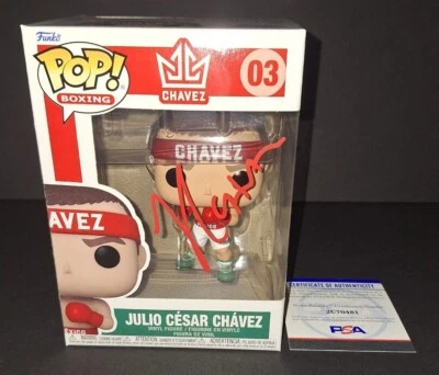 Julio Cesar Chavez Signed Autographed Funko PSA COA - Image 1 of 4