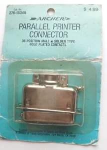 Vintage Archer Parallel Printer Connector 36 Position Male Solder Type 276-1534A - Picture 1 of 3
