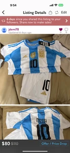Argentina messi youth jersey - Picture 1 of 1