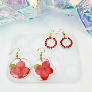 10pcs Resin Earring Mold Silicone Resin Jewelry Molds Set for Epoxy Resin Dangle - Picture 1 of 6