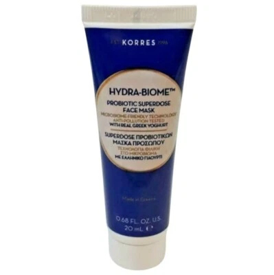 Korres Hydra-Biome Probiotic Superdose Face Mask Greek Yoghurt 0.68oz/20mL - Image 1 of 2