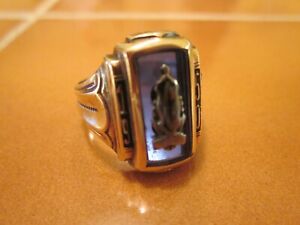 VINTAGE 10K GOLD MENS HS CLASS RING/SIZE 9/1950 COLUMBUS IN/BALFOUR