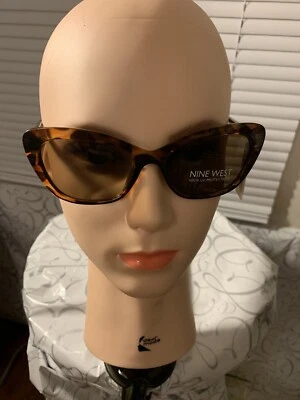 $38 Nine West Woman's Tortoise Sunglasses 38409RNJ201 MID 100% UV ~NEW~ - Image 1 of 4