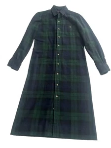 Nell Flowers Blue Green Tartan Wool Dress Academia Old Money Collegiate - Picture 1 of 6