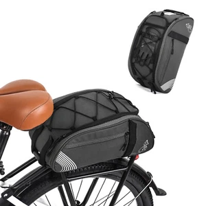 Waterproof E-Bike Rack Bag Bicycle Trunk Backseat Rear Seat Cycling Chest Bag - Picture 1 of 8