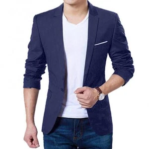 Blazer Sacos Chaqueta Para Hombres Blazers Traje Ropa De Moda De Hombre Chamarra - Picture 1 of 15