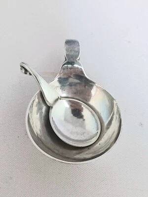 2 piezas Ornamental #110 por Georg Jensen Individual Esterlina Martillada(s) Salero(s) Foto 1 de 4