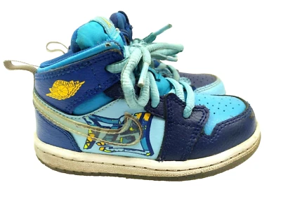 Nike Air Jordan 1 Mid Fly Niño pequeño 7C Azul Vacío Clear-Team Royal BV8175-400 Foto 1 de 4