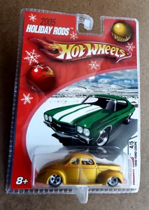 VTG. 2005 Hot Wheels 1940 FORD COUPE GOLD Holiday Rods #4/5 1:64 Chrome RRMAG - Picture 1 of 13