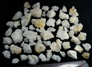 Etched pollucite crystals (zeolite mineral) 52 pieces lot from Afghanistan. SB10 - Picture 1 of 11