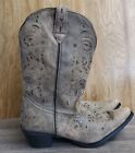 Laredo Vanessa Snip Toe Dress Cowboy Western Boots Beige Women’s Size 11 Wide