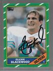 1986 Topps Glenn Blackwood #58 Miami Dolphins Signed Autographed Card