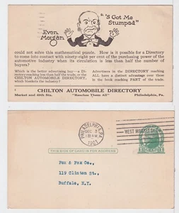 TurtlesTradingPost- Philadelphia, PA 1921- Chilton's Auto Directory Ad Card - Picture 1 of 1