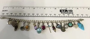 Beautiful! Estate Sale Sterling Charm Bracelet Includes 16 Charms Attached! - Picture 1 of 5