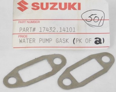 Sellos de junta de bomba de agua originales Suzuki RM125 1981-1982 2 piezas NOS 17432-14101 Foto 1 de 3