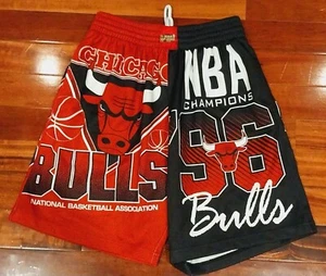 MICHELLE & NESS CHICAGO BULLS NBA FINALS 1996 FINALS HOME AWAY SHORTS CHAMPIONS ~ - Bild 1 von 7