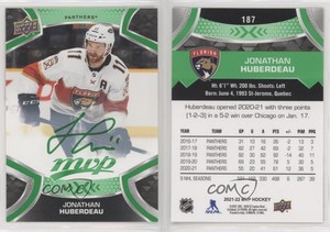 2021-22 Upper Deck MVP Green Script Jonathan Huberdeau #187