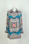 Etro Longsleave Printed Floral Multicolor Silk Shirt Dress Size 38