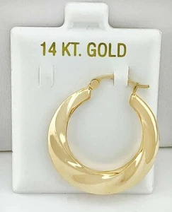 HUGGIE HOOP Single EARRING 14K YELLOW GOLD - New With Tag - Picture 1 of 4