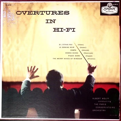 ALBERT WOLFF PARIS CONSERVATOIRE ORCHESTRA OVERTURES IN HI-FI EX VINYL LP 211-80 - Image 1 of 4