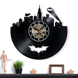 Reloj de pared de vinilo Batman - Decoración retro - Acento único para el hogar - Regalo perfecto - Imagen 1 de 5