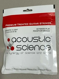 Cuerdas de guitarra acústica de ciencia acústica bronce fósforo 11-50 - Imagen 1 de 1