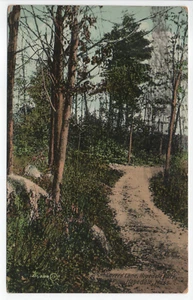 Postal reverso dividido de Lover’s Lane Hopedale Park MA Massachusetts publicada en 1912 - Imagen 1 de 13