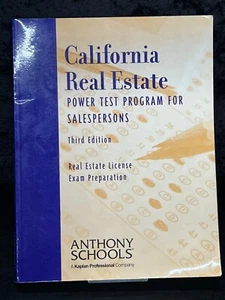 California Real Estate: Power Test Program For Sales Persons Book practice exam - Picture 1 of 10