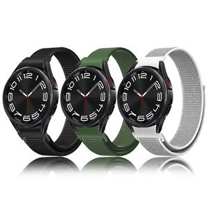 One Click No Gap Nylon Sport Band For Samsung Galaxy Watch 7 FE 6 5 4 40mm 44mm - Picture 1 of 16