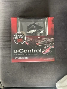 BROOKSTONE U.CONTROL SIVER BULLET RC HELICOPTER EASY TO FLY INDOOR COPTER 2012 - Picture 1 of 2