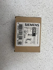 QF120A SIEMENS GROUND FAULT CIRCUIT INTERRUPTER WITH SELF TEST. 20 A, TYPE QPF2 - Picture 1 of 6