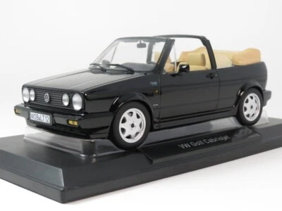 Norev Volkswagen Golf Cabriolet black 1992 1/18 188568 - Immagine 1 di 4