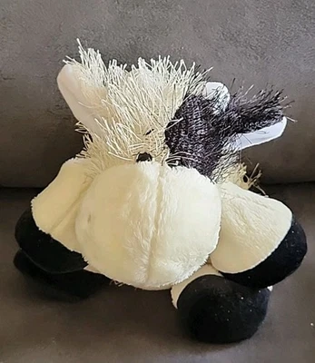 Webkinz x Ganz Plush HM003 COW White/Black 10" Tail Extended Original Tags  - Image 1 of 4