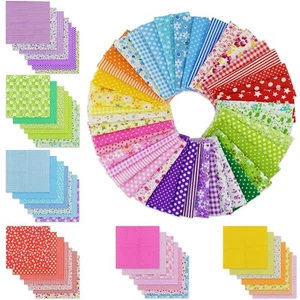 Cotton Fabric Squares 42 Pcs 9.8 x 9.8 inch for Sewing Quilting DIY Craft - Picture 1 of 7