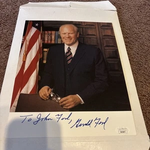 Gerald Ford handsigniertes 8x10 Farbfoto USA Präsident JSA Aufkleber - Bild 1 von 5