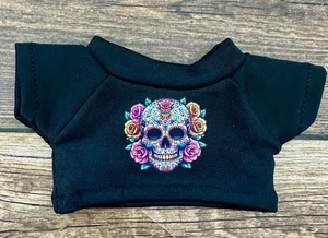T-shirt vestiti bambola Labubu 15-17 cm giorno dei morti teschio zucchero Halloween - Foto 1 di 1