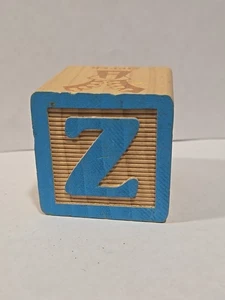 Bloque alfabeto madera letra Z repuesto artesanías 1,5"  - Imagen 1 de 6